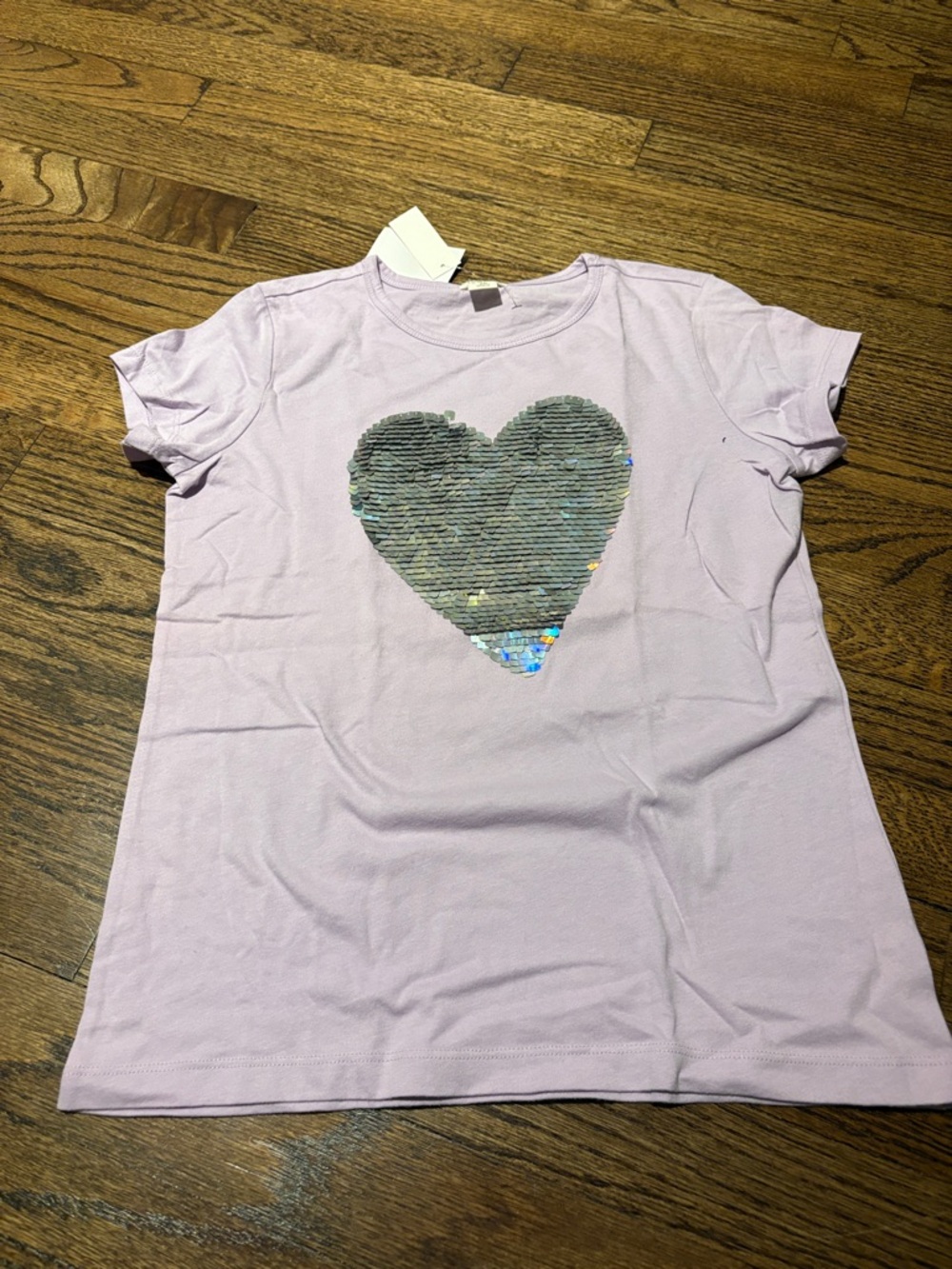 Crewcuts sequin heart tee